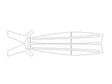 mdx 3M Clear Bra Door Cup Precut PPF Diagram