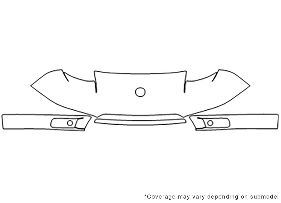 nsx Avery Dennison Clear Bra Bumper Precut PPF Diagram