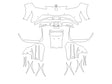 nsx Avery Dennison Clear Bra Door Cup Precut PPF Diagram
