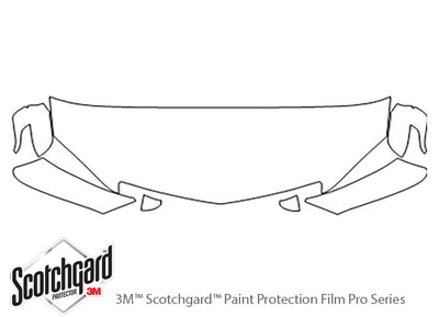 rdx 3M Clear Bra Hood Precut PPF Diagram