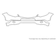 rdx Avery Dennison Clear Bra Bumper Precut PPF Diagram