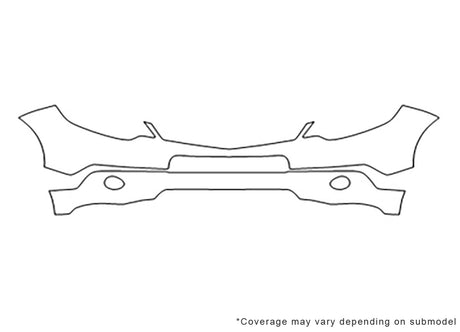 rdx Avery Dennison Clear Bra Bumper Precut PPF Diagram
