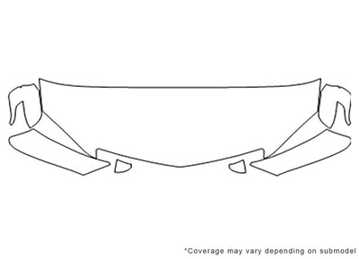 rdx Avery Dennison Clear Bra Hood Precut PPF Diagram
