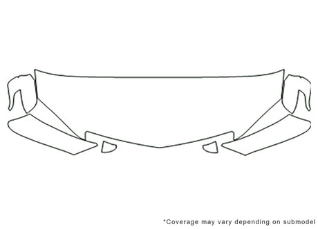 rdx Avery Dennison Clear Bra Hood Precut PPF Diagram