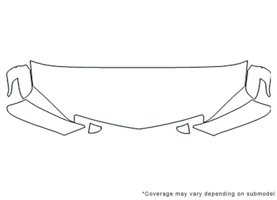 rdx Avery Dennison Clear Bra Hood Precut PPF Diagram
