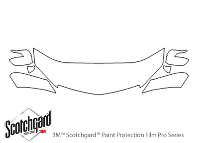 rdx 3M Clear Bra Hood Precut PPF Diagram