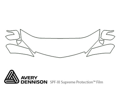 rdx Avery Dennison Clear Bra Hood Precut PPF Diagram