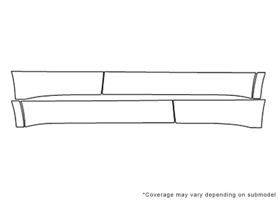 rdx 3M Clear Bra Door Cup Precut PPF Diagram