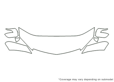 rdx 3M Clear Bra Hood Precut PPF Diagram
