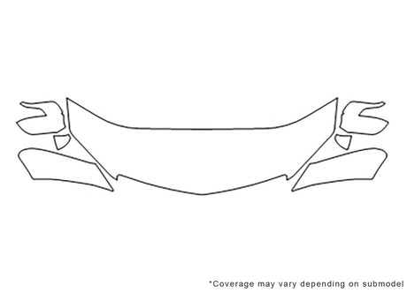 rdx Avery Dennison Clear Bra Hood Precut PPF Diagram
