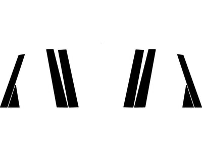 acura rdx 2007-2012 Carbon Fiber Pillar Trim Diagram