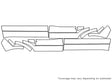 rdx 3M Clear Bra Door Cup Precut PPF Diagram