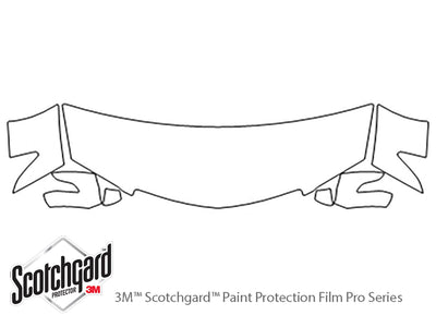 rdx 3M Clear Bra Hood Precut PPF Diagram