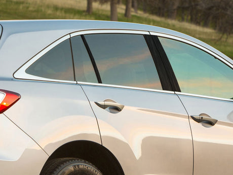 acura rdx 2013-2018 Brushed Aluminum Black Pillar Cover Diagram