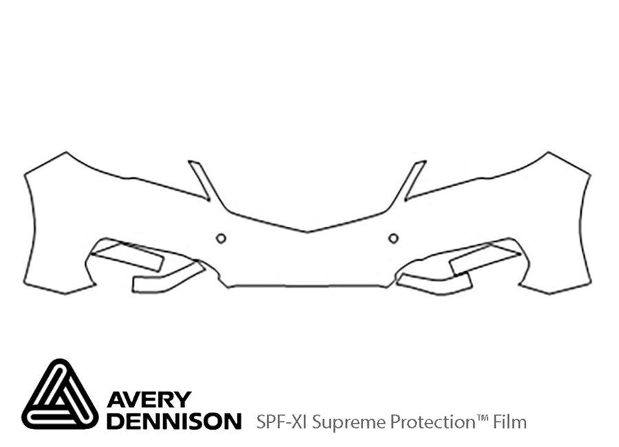 rdx Avery Dennison Clear Bra Bumper Precut PPF Diagram