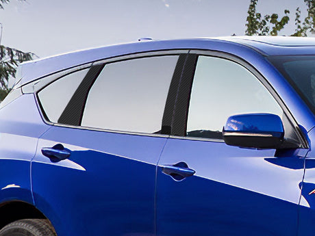acura rdx 2019-2023 Carbon Fiber Pillar Cover Diagram