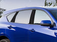 acura rdx 2019-2023 Brushed Aluminum Black Pillar Cover Diagram
