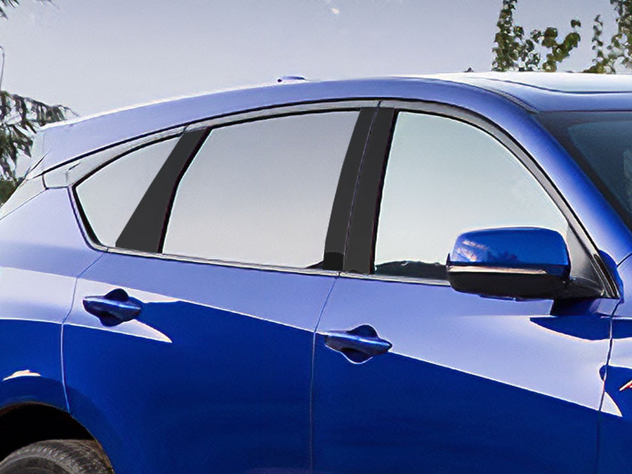 acura rdx 2019-2023 Matte Black Pillar Cover Diagram