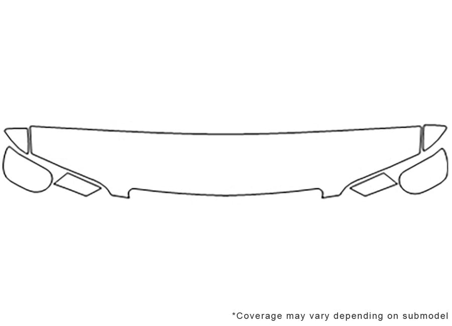 rl 3M Clear Bra Hood Precut PPF Diagram