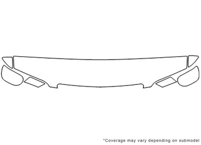 rl Avery Dennison Clear Bra Hood Precut PPF Diagram