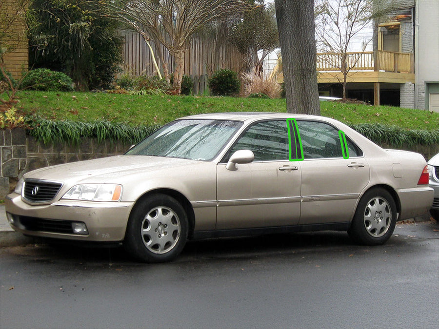 acura rl 1996-2004 Pillar Post Trim Installation Location