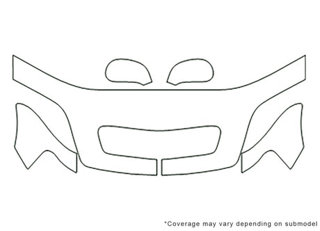 rl 3M Clear Bra Hood Precut PPF Diagram