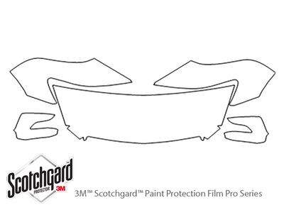 rl 3M Clear Bra Hood Precut PPF Diagram