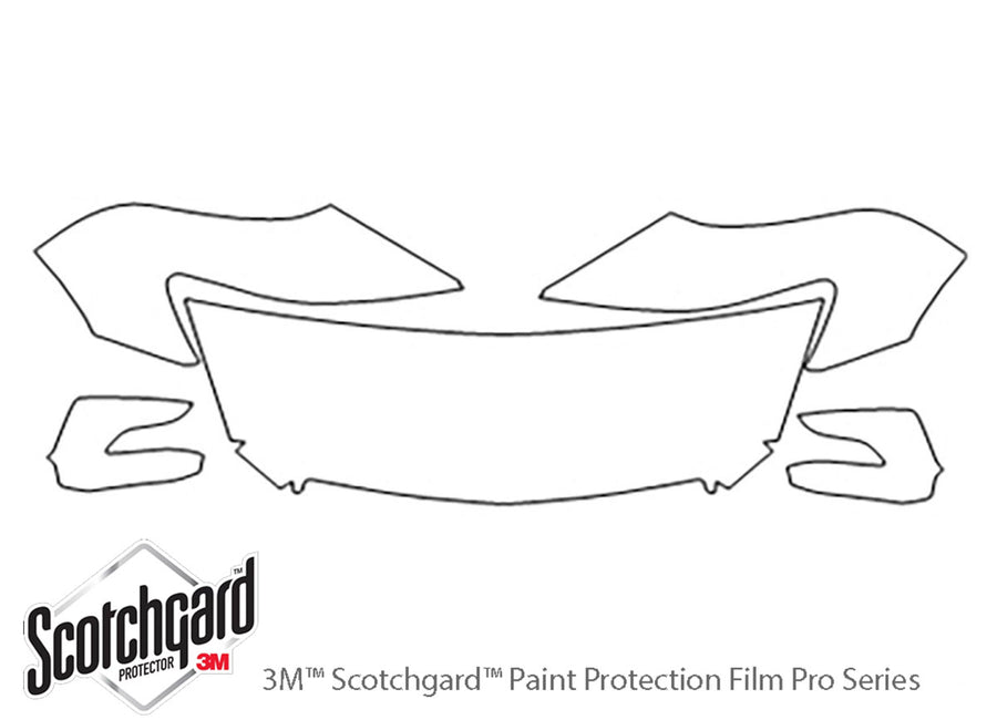 rl 3M Clear Bra Hood Precut PPF Diagram