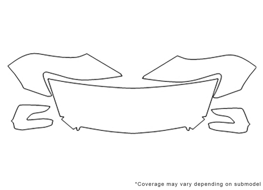 rl 3M Clear Bra Hood Precut PPF Diagram