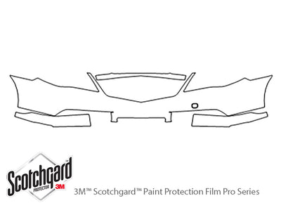 rl 3M Clear Bra Bumper Precut PPF Diagram