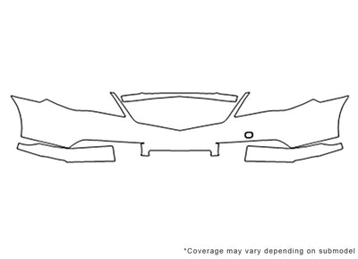 rl Avery Dennison Clear Bra Bumper Precut PPF Diagram