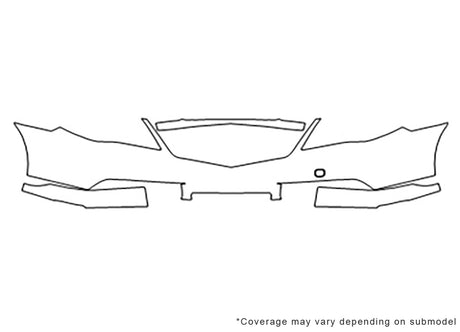 rl Avery Dennison Clear Bra Bumper Precut PPF Diagram