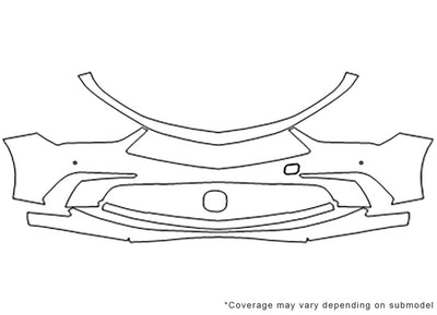rlx Avery Dennison Clear Bra Bumper Precut PPF Diagram
