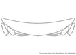 rlx Avery Dennison Clear Bra Hood Precut PPF Diagram