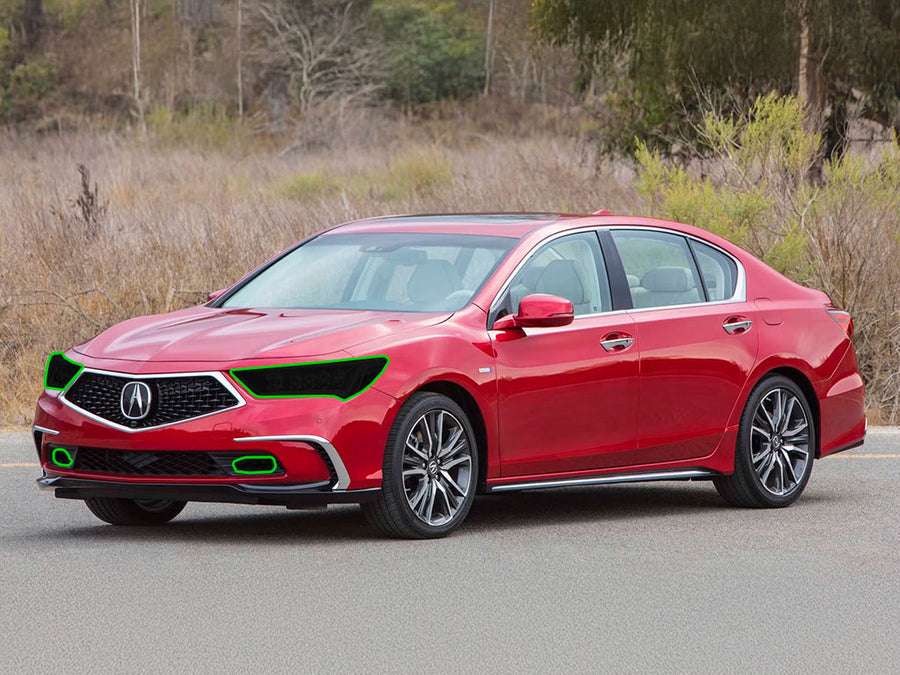acura rlx 2018-2020 Headlight Tint Location