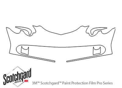 rsx 3M Clear Bra Bumper Precut PPF Diagram