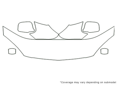 rsx 3M Clear Bra Hood Precut PPF Diagram