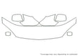 rsx Avery Dennison Clear Bra Hood Precut PPF Diagram