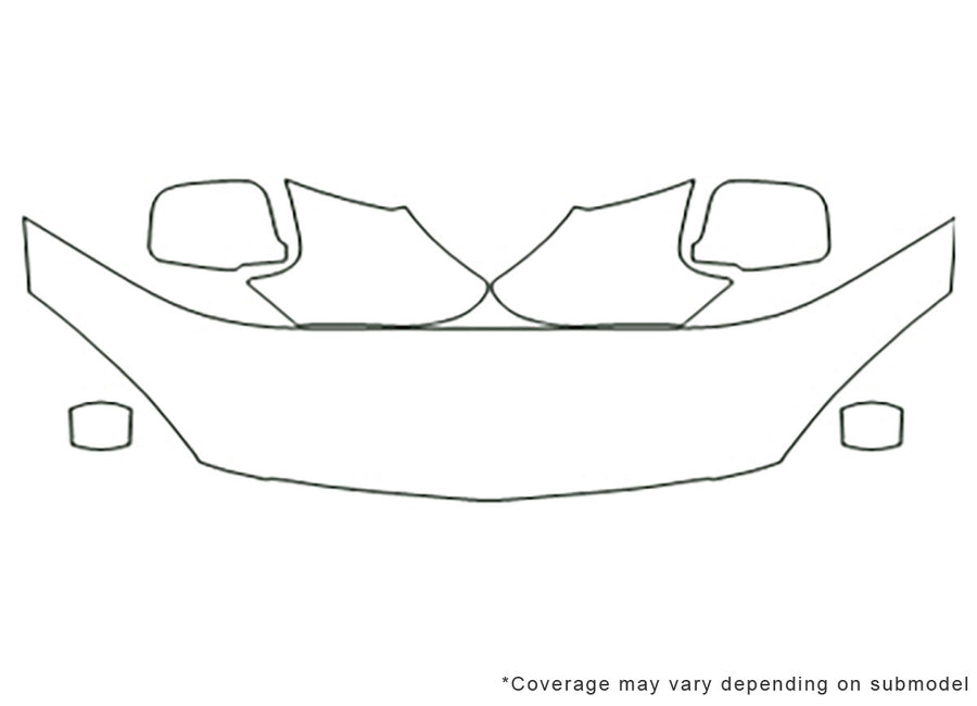 rsx Avery Dennison Clear Bra Hood Precut PPF Diagram
