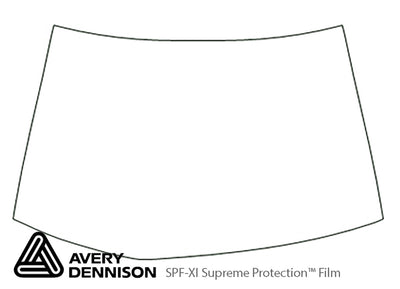 rsx Avery Dennison Clear Bra Hood Precut PPF Diagram