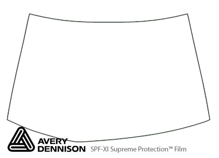 rsx Avery Dennison Clear Bra Hood Precut PPF Diagram