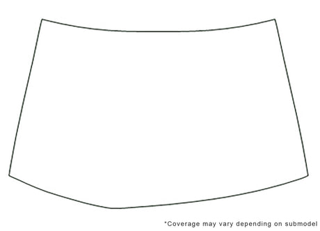 rsx 3M Clear Bra Hood Precut PPF Diagram