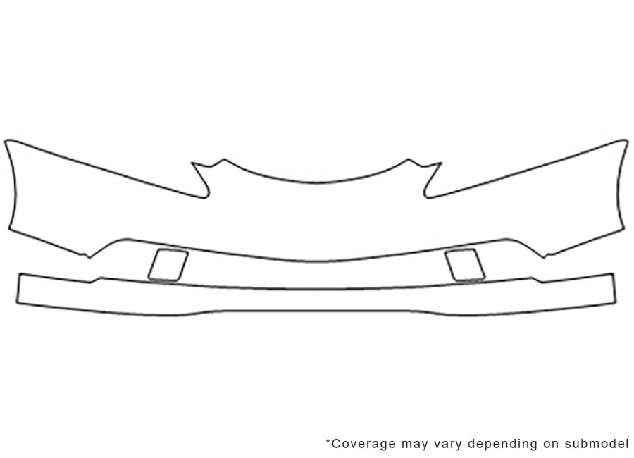 rsx Avery Dennison Clear Bra Bumper Precut PPF Diagram