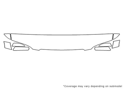 tl Avery Dennison Clear Bra Hood Precut PPF Diagram