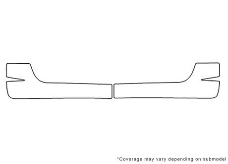 tl 3M Clear Bra Bumper Precut PPF Diagram