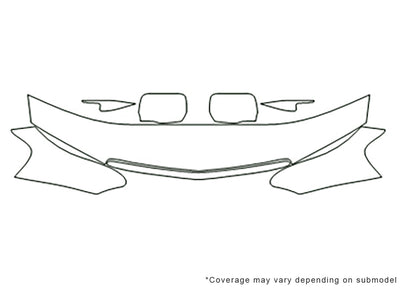 tl Avery Dennison Clear Bra Hood Precut PPF Diagram