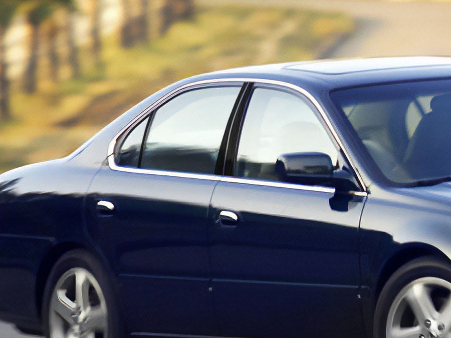 acura tl 1999-2003 Brushed Aluminum Black Pillar Cover Diagram