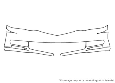 tl 3M Clear Bra Bumper Precut PPF Diagram