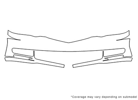 tl Avery Dennison Clear Bra Bumper Precut PPF Diagram