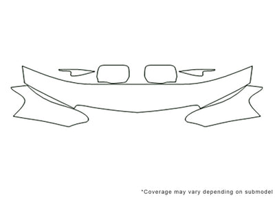 tl 3M Clear Bra Hood Precut PPF Diagram